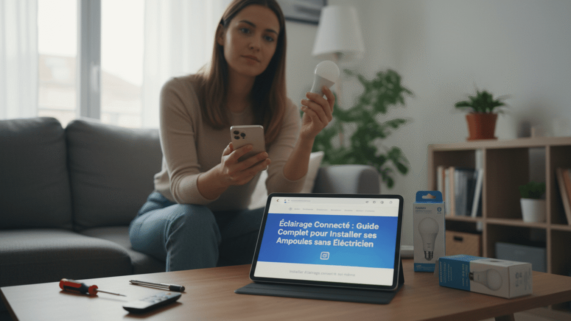 Éclairage Connecté : Guide Complet pour Installer ses Ampoules sans Électricien